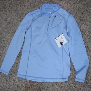 baby blue quarterzip